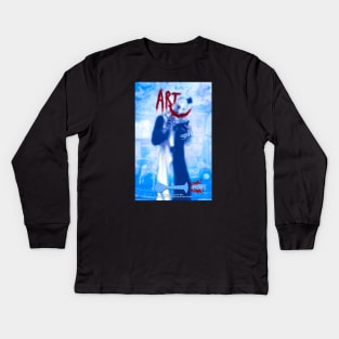 Art The Clown Poster in TDK style Kids Long Sleeve T-Shirt